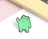 Funny Frog Enamel Pin Custom Cool Animal Brooches Bag Lapel Pin Cartoon Froggy Badge Jewelry Gift for Friends - V.I.P Digital Presence