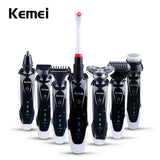 Kemei 7 in 1 Men's 3D Electric Shaver 3 in 1 Beard Trimmer Rechargeable Razor for Men Shaving - V.I.P Digital Presence