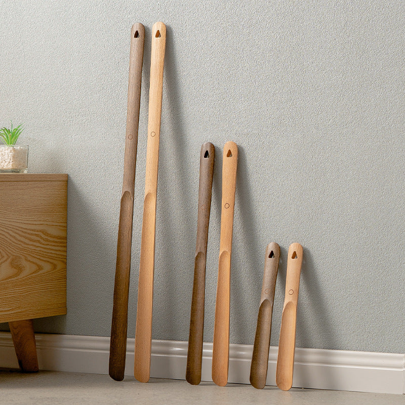 Elderly and Pregnant Women's Shoe Horn - Extended Handle Black Walnut Wood High-Grade Shoe Helper Tool - V.I.P Digital Presence