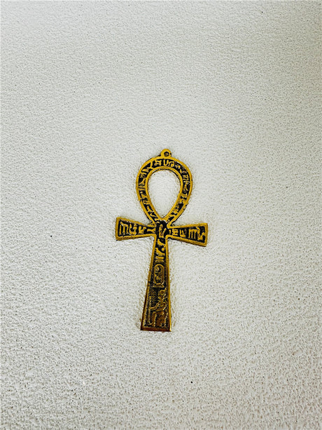 Egyptian copper life key ornament brass Anka life key life talisman hand hammered - V.I.P Digital Presence