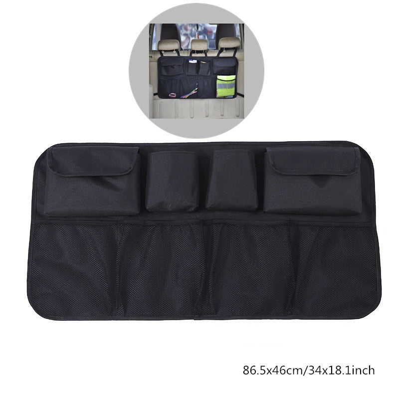 Car Rear Seat Back Storage Bag Multi Hanging Nets Pocket Trunk Bag Organizer Auto Stowing Tidying Interior Accessories Supplies - V.I.P Digital Presence