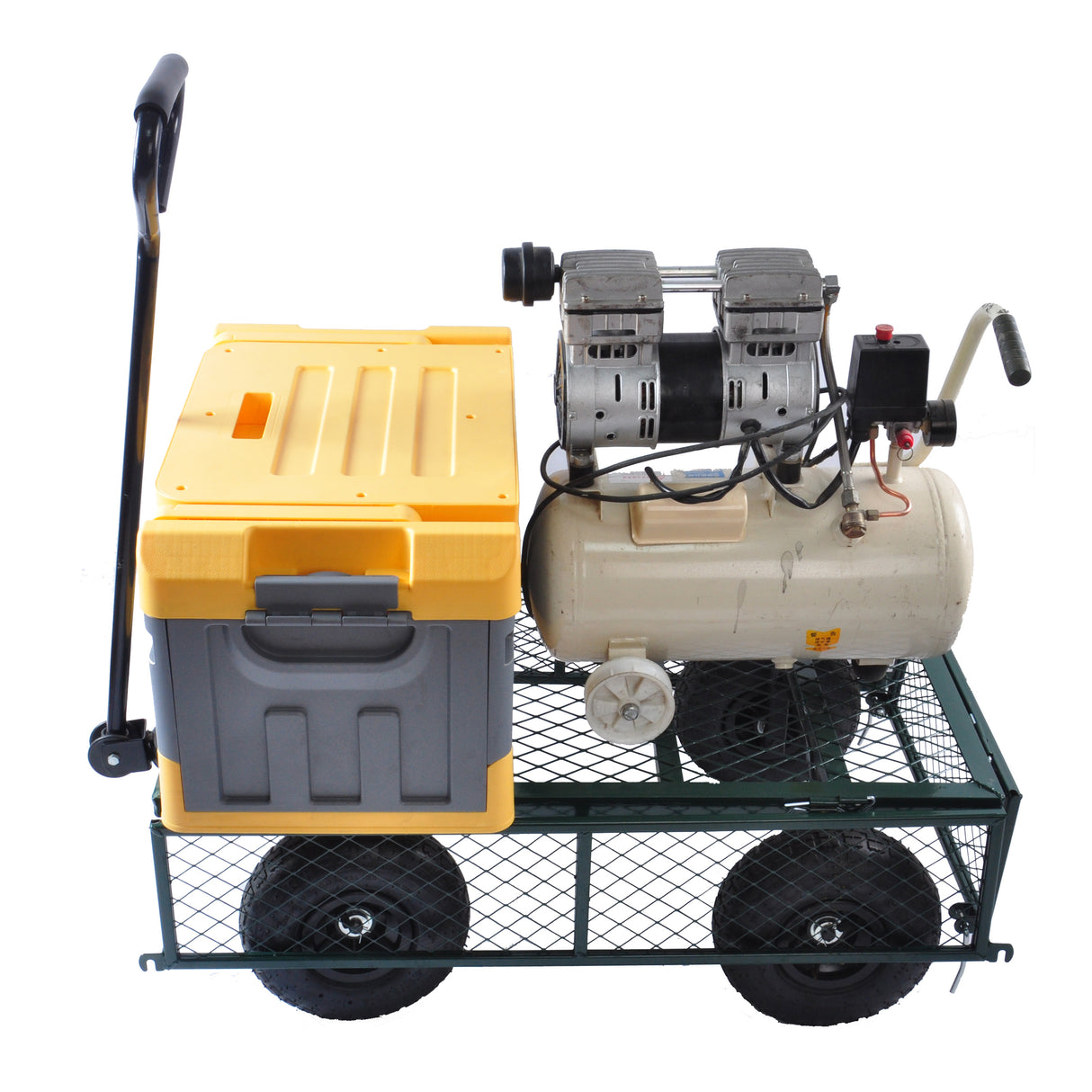 Wagon Cart Garden cart trucks make it easier to transport firewood (green) - V.I.P Digital Presence