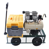Wagon Cart Garden cart trucks make it easier to transport firewood (green) - V.I.P Digital Presence