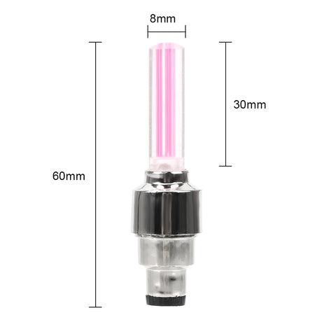 FORAUTO 2PCS Car Wheel LED Light Motocycle Bike Light Tire Valve Cap Decorative Lantern Tire Valve Cap Flash Spoke Neon Lamp - V.I.P Digital Presence