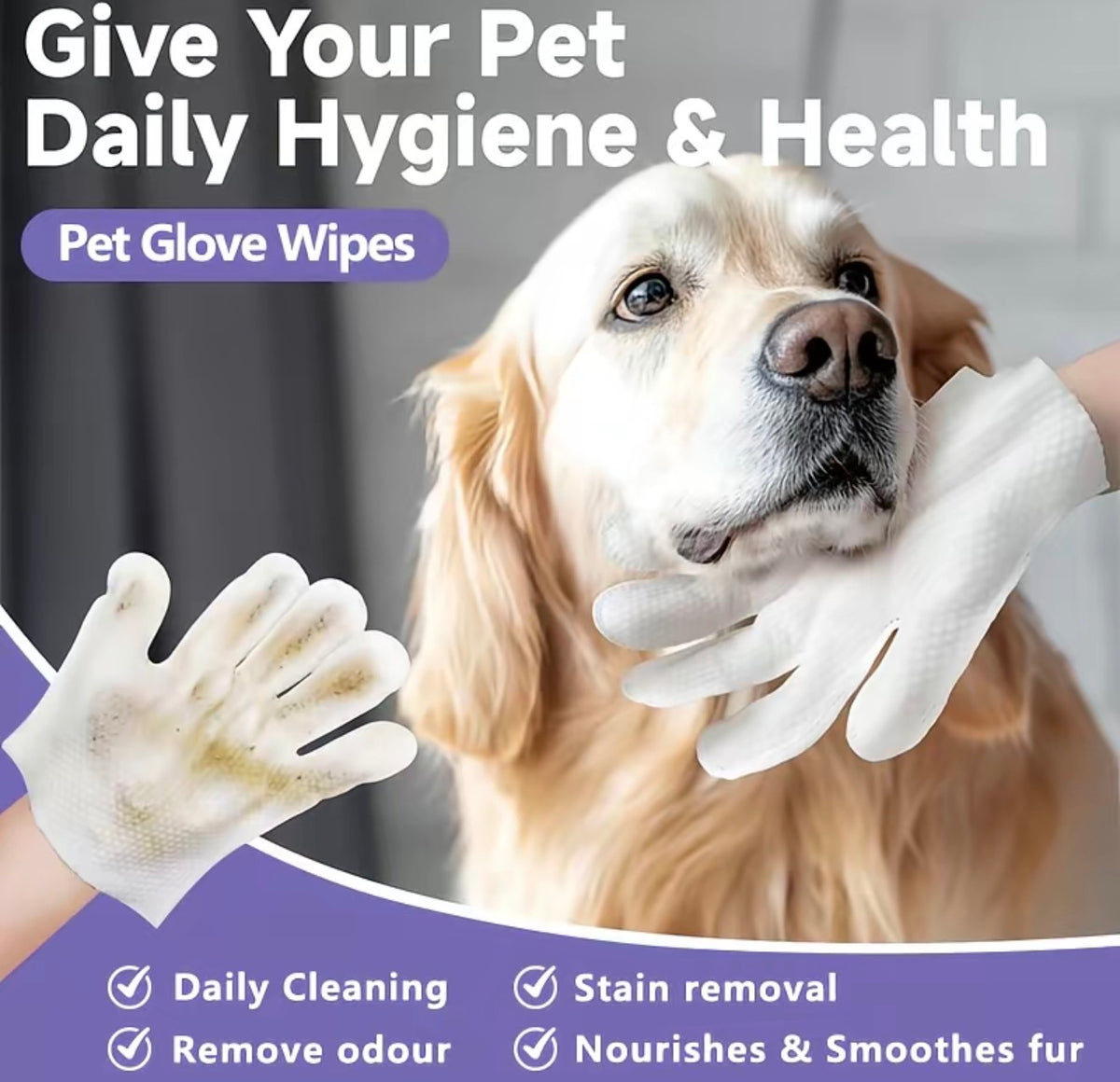 PawGlove Pet Cleaning Wipes
