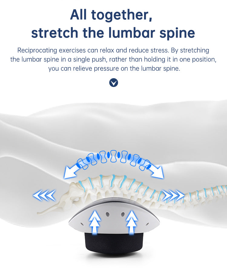 Waist Massager Lumbar Traction Inflatable Hot Compress Back Cervical Stretcher Massage Air Pressure Reduce Relief Pain - V.I.P Digital Presence