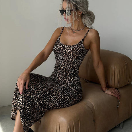 Strap top dress with waist bag and buttocks backless and slimming dress - V.I.P Digital Presence