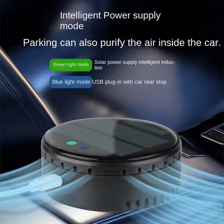 Air purifier for both home and car use solar powered negative ion formaldehyde and odor removal disinfection and purification device - V.I.P Digital Presence