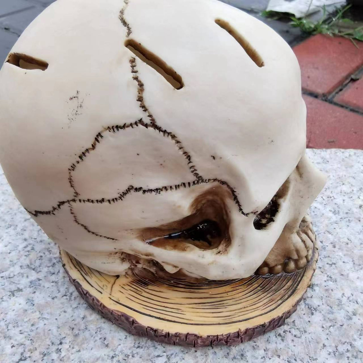 Decorative Halloween sculptures flower pots mummies creative crafts meditation skeletons - V.I.P Digital Presence