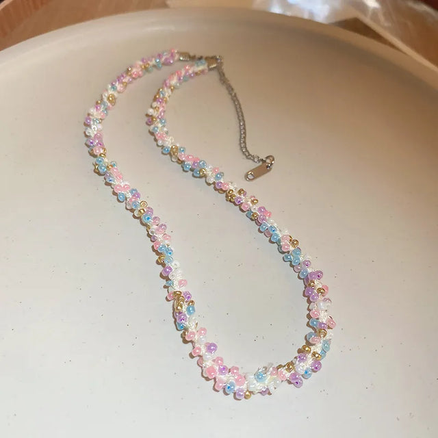 Titanium Steel Rice Bead Necklace - V.I.P Digital Presence