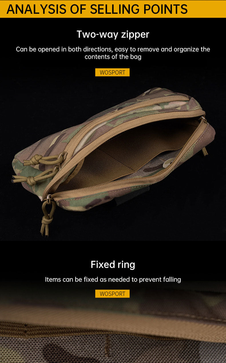 WoSportT Lightweight Horizontal GP Bag Molle Storage Bag Accessory Multifunctional Equipment Sundry Tool Bag - V.I.P Digital Presence