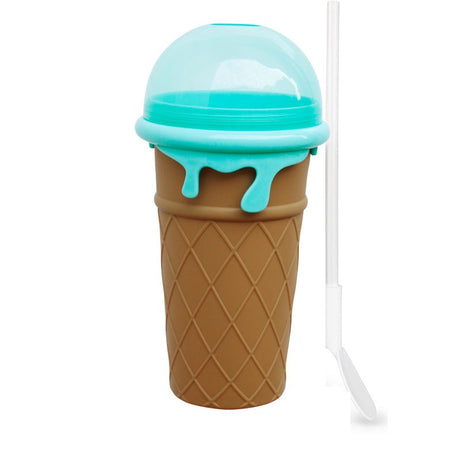 Upgrade 500ml large capacity smoothie cup shaking smoothie cup pinching cup cooling - V.I.P Digital Presence