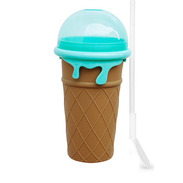 Upgrade 500ml large capacity smoothie cup shaking smoothie cup pinching cup cooling - V.I.P Digital Presence