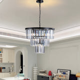 Black Luxury Crystal Chandelier Modern Chandeliers Lights Fixture Hanging Pendant Light Fixture for Dining Room Bedroom - V.I.P Digital Presence