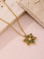 Stainless Steel Inland Zircon Snowflake Necklace - V.I.P Digital Presence