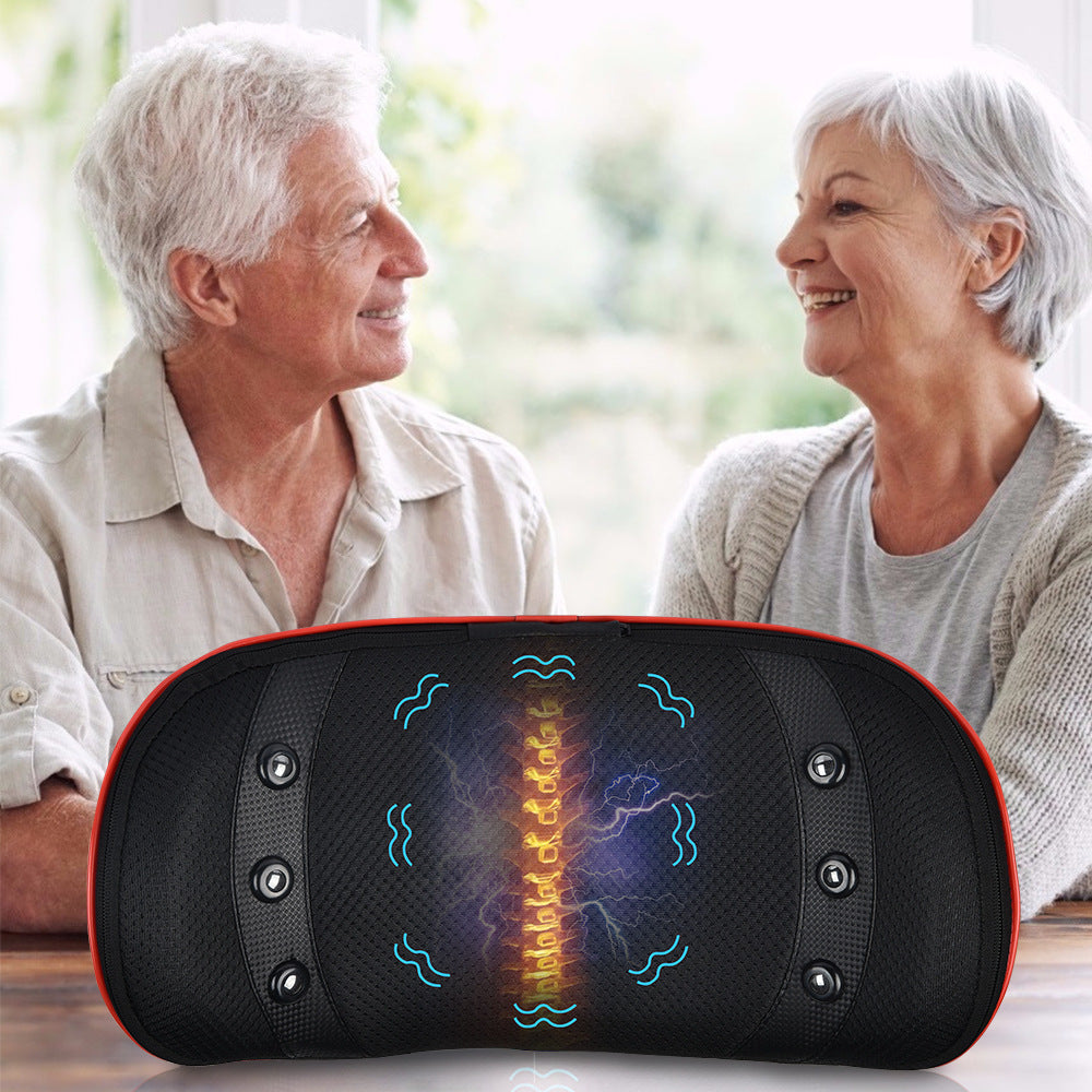 Lumbar Massager Waist Massager Intelligent Pulse Waist Electric Heating Back Massage Cushion - V.I.P Digital Presence