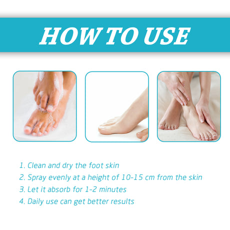 Foot Spray Foot Skin Moisturizing, Anti-Cracking, Deodorizing, Deodorizing And Repairing Nail Care Spray - V.I.P Digital Presence