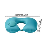 U Shape Neck Cushion Automatic Air Inflatable Pillow Compress Ring For Airplane Car Outdoor Travel - V.I.P Digital Presence
