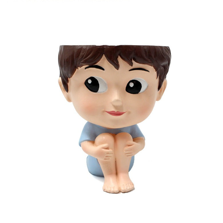 Creative Baby Flower Pot Decoration Potting Landscape Courtyard Garden Face Flower Pot - V.I.P Digital Presence
