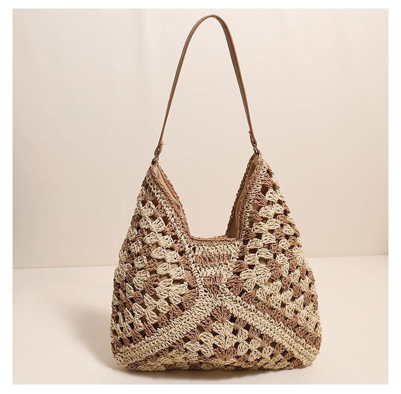 Hollow out straw woven bag woven belt armpit bag - V.I.P Digital Presence