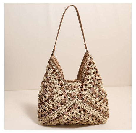 Hollow out straw woven bag woven belt armpit bag - V.I.P Digital Presence