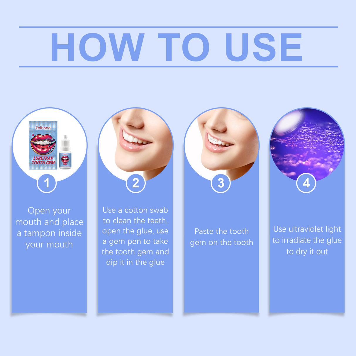 Dental Beauty Set Diy Fashion Dental Decoration Drill Personality Sparkle Light Up Smile Style - V.I.P Digital Presence