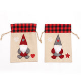 Christmas Decorations Cartoon Linen Drawstring Faceless Doll Candy Bag Forester Apple Bag Doll Gift Bag - V.I.P Digital Presence
