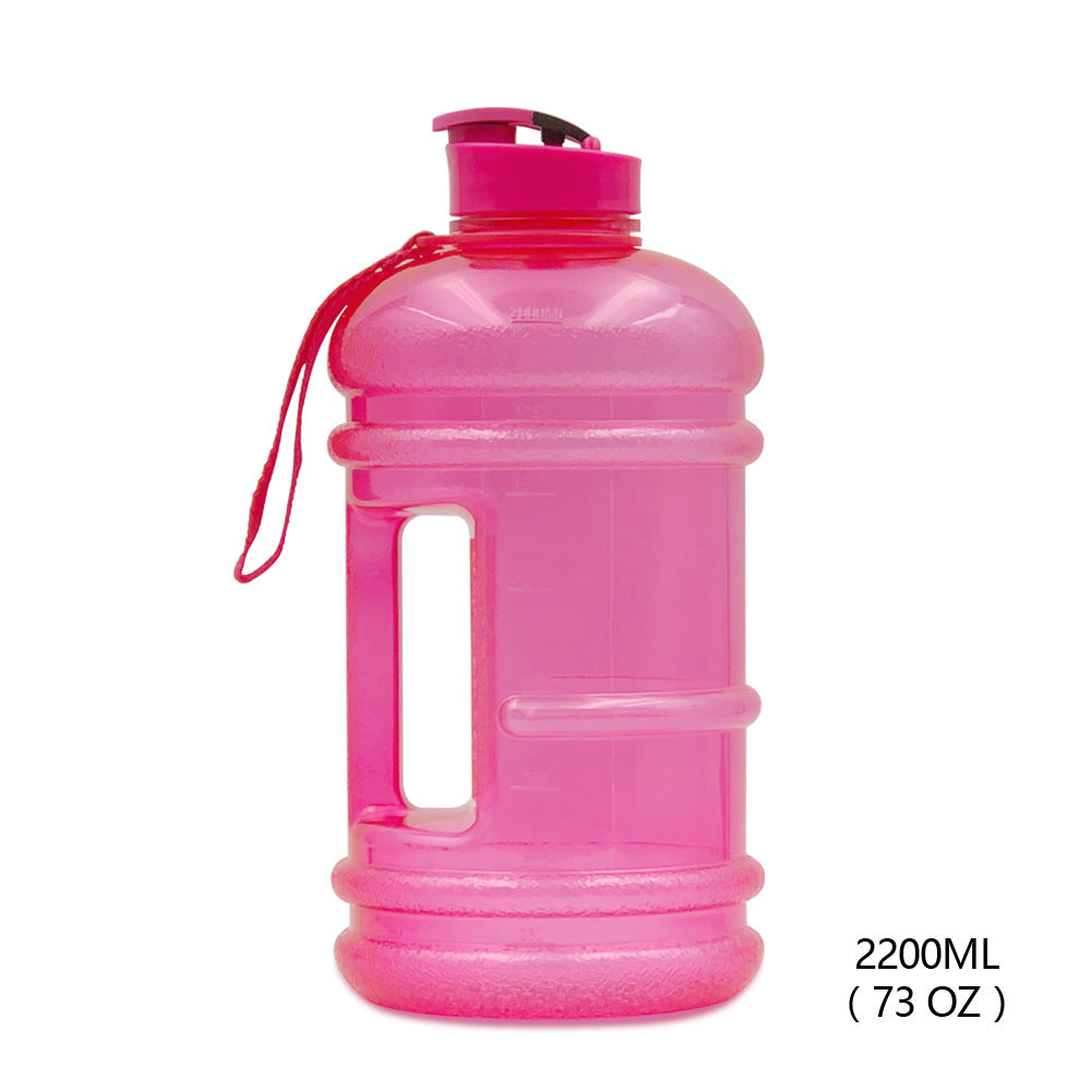 2.2L Gym Large Capacity PETG Sports Bottle Plastic Dumbbell Water Bottle Portable Bucket Cup - V.I.P Digital Presence