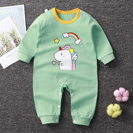 2024 Spring Autumn 0-2 Years Old Baby Romper Baby Jumpsuit Boys Girls Long-sleeved Trousers Newborn Romper Climbing Clothes - V.I.P Digital Presence