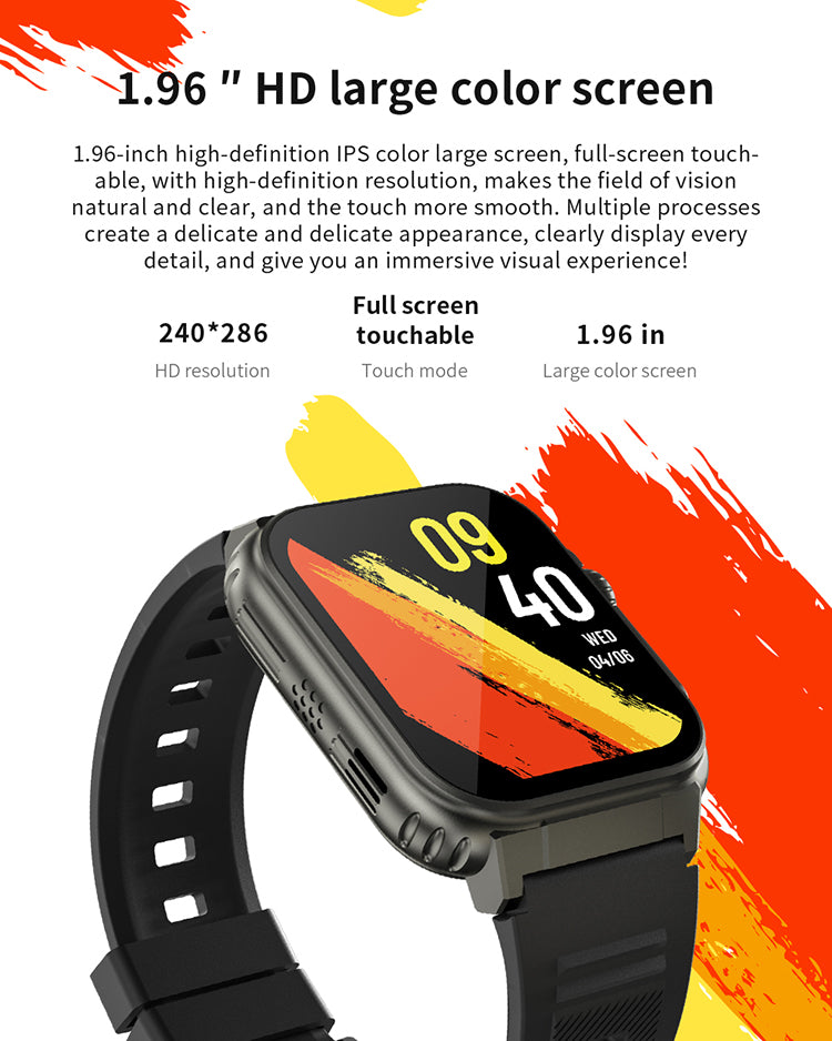Wholesales smartwatch A70 1.96Inch full touch bt call sport watch A70 best design smart watch bands - V.I.P Digital Presence