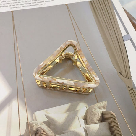 Chic Geometric Acetate Hair Claw Clamps Metal Hair Crab Women Girls Hair Clip Leopard Hairpin Hair Crab Hair Accessories - V.I.P Digital Presence