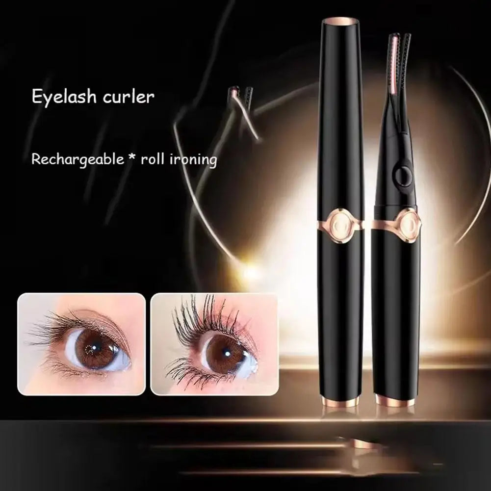 Rechargeable Mini Clip-Type USB Electric Heated Eyelash Temperature Modes Curler Makeup Hours Lasting 3 Long Tool Eye Women M1T2 - V.I.P Digital Presence