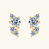 925 Sterling Silver Moissanite Stud Earrings - V.I.P Digital Presence