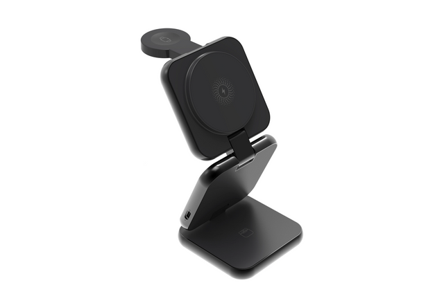 Foldable 3-in-1 wireless charger for mobile phones magnetic wireless fast charging suitable for Huawei Apple Watch charger - V.I.P Digital Presence