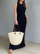 Openwork Slit Round Neck Cover-Up - V.I.P Digital Presence