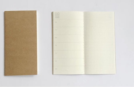 4.3x8.3 Midori Traveler's Notebook Refill 110mmx210mm Blank Dot Grid Paper Graph-paper Ruled 32 sheets - V.I.P Digital Presence