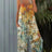 Sexy Wide-Leg Printed Jumpsuit with Strap for Women - V.I.P Digital Presence