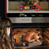 Foldable IP7 digital thermometer with dual probes: for cooking, BBQ, meat, grilling, food kitchen tools. - V.I.P Digital Presence