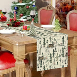 Christmas table flag holiday table decoration tablecloth pad printed reindeer tablecloth tea flag - V.I.P Digital Presence