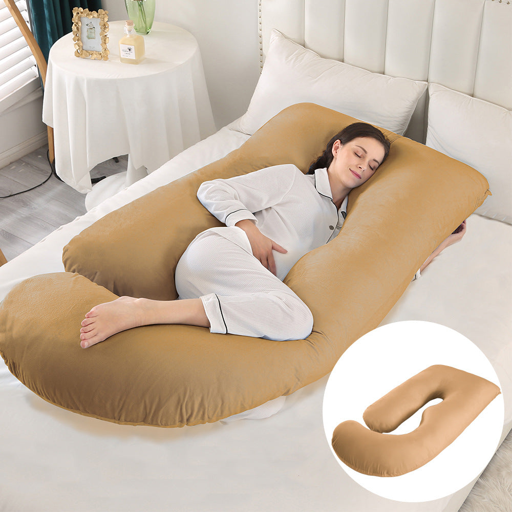 Pregnant women's pillow waist protection side sleeping slope pillow J-shaped pregnancy sleeping pillow - V.I.P Digital Presence