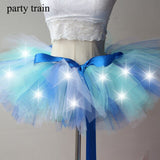 Arrival Women Tulle Tutu Skirt Sexy Mini Fancy Adult Petticoat Fluffy Yarn Ballet Dance Halloween Led Light Up - V.I.P Digital Presence
