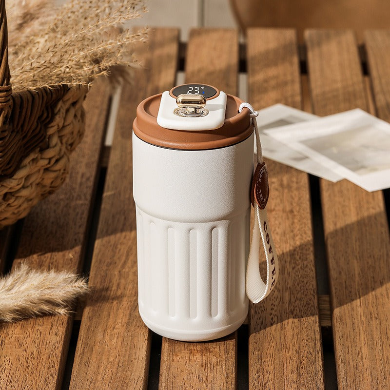 New coffee cup 316 stainless steel thermos cup high value men and women double layer water cup portable accompanying cup - V.I.P Digital Presence