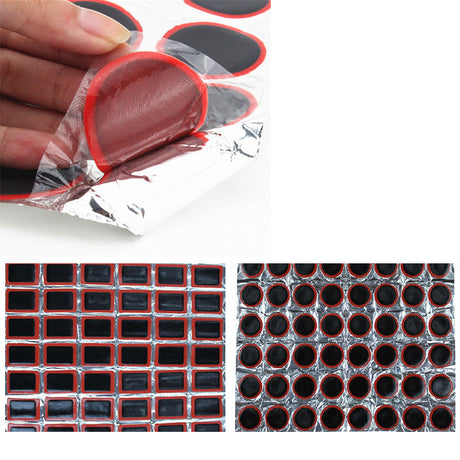 Mountain Bike Tire Patch Film 48 Square Tire Patch 25MM Round Tire Patch Repair Bike Riding Supplies - V.I.P Digital Presence
