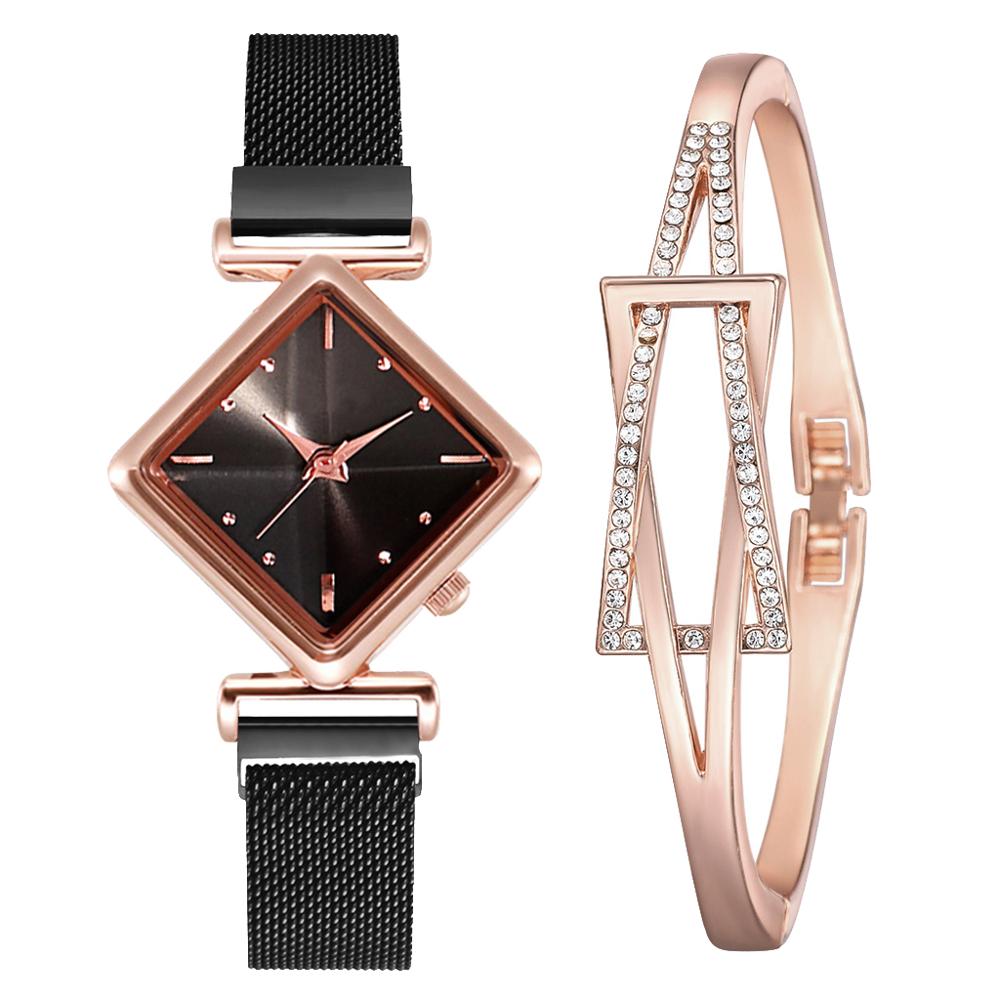 Women Square Watch Luxury Ladies Quartz Magnet Buckle Gradient Color Watches Relogio Feminino For Gift Clock - V.I.P Digital Presence