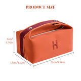 Portable premium canvas makeup bag, large capacity, washable, stylish storage for women - V.I.P Digital Presence