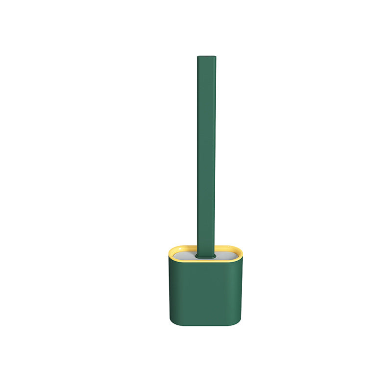 Creative Wall-Mounted Cracked Soft Glue Long Handle Imitation Silicone Toilet Brush Set Household Toilet Cleaning Brush - V.I.P Digital Presence