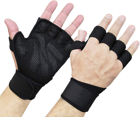 Weightlifting mountaineering cycling fighting winding wristbands anti slip silicone fitness gloves - V.I.P Digital Presence