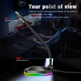 New microphone RGB luminous bendable USB microphone no drive voice chat video conference microphone - V.I.P Digital Presence