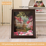 3D Mona Lisa Cat Scratcher with Removable Oil Painting Frame - V.I.P Digital Presence