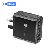 Cargador de teléfono móvil de carga rápida estándar PD55W QC3.0 + PD25W 3PD + 3USB cabezal de carga de viaje